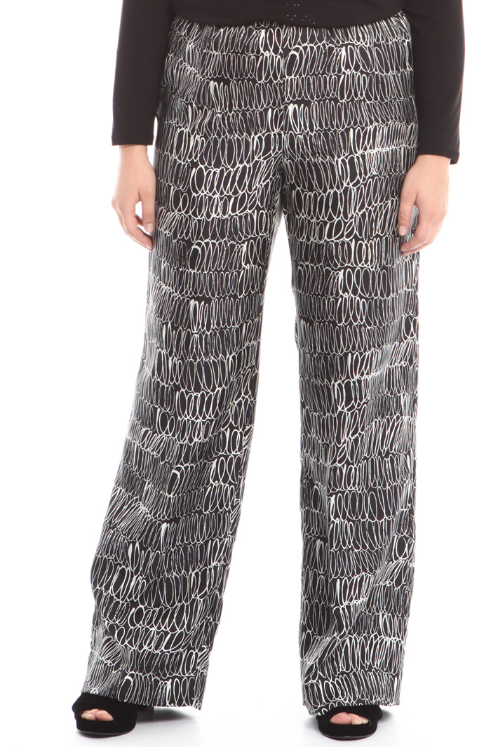 Pantalone in twill di seta Fashion Market Pantalone in twill di seta Fashion Market