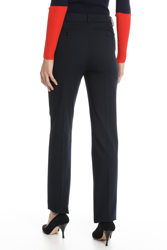 Pantalone in twill compatto Fashion Market Pantalone in twill compatto Fashion Market