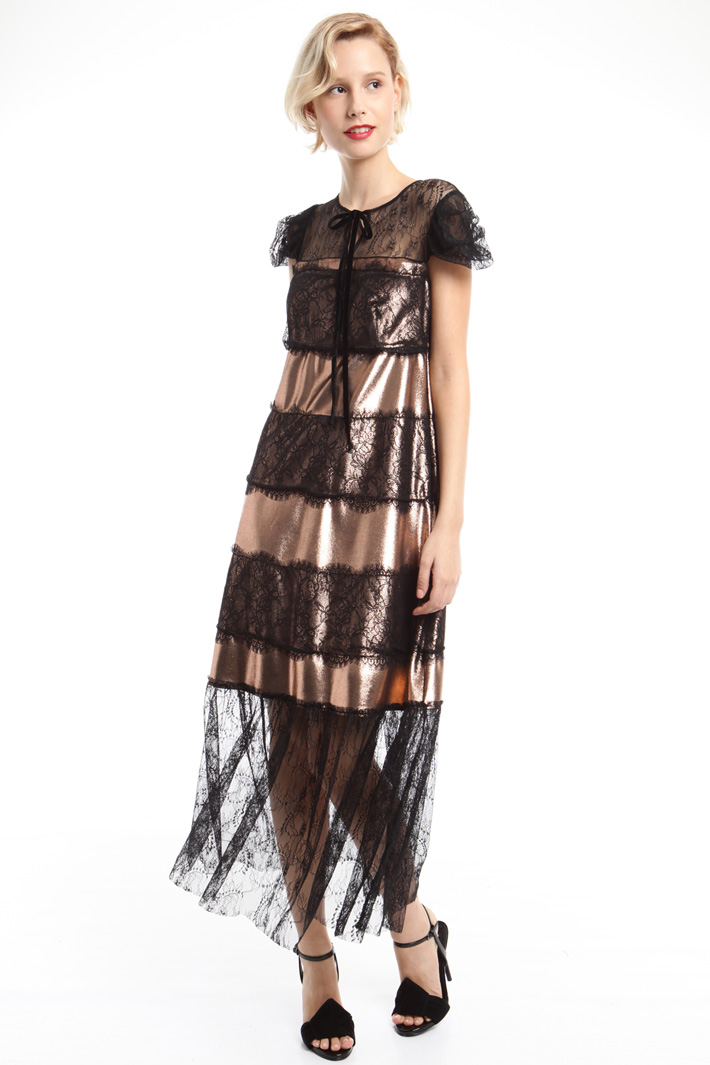 Abito lungo in velluto e tulle Fashion Market Abito lungo in velluto e tulle Fashion Market
