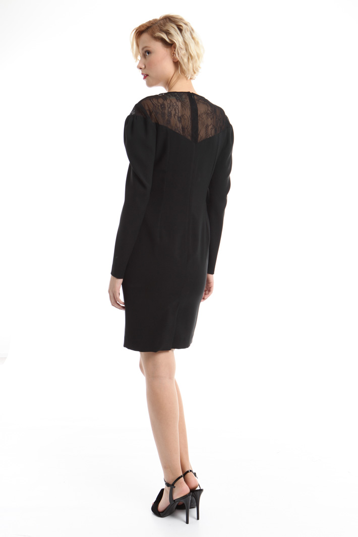 Abito in crepe e pizzo Fashion Market Abito in crepe e pizzo Fashion Market