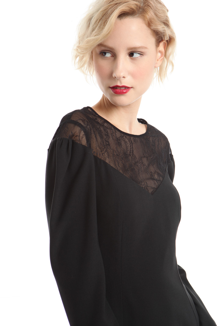 Abito in crepe e pizzo Fashion Market Abito in crepe e pizzo Fashion Market