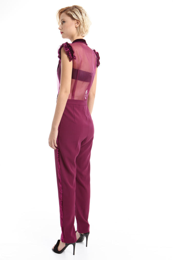 Tuta in crepe e organza Fashion Market Tuta in crepe e organza Fashion Market