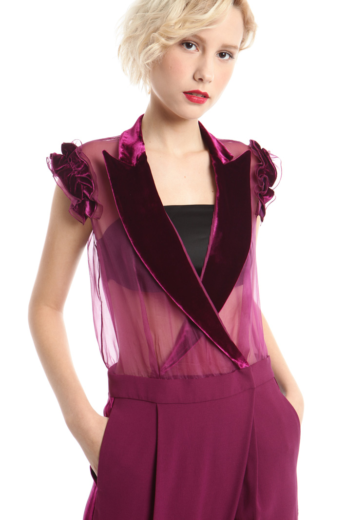 Tuta in crepe e organza Fashion Market Tuta in crepe e organza Fashion Market