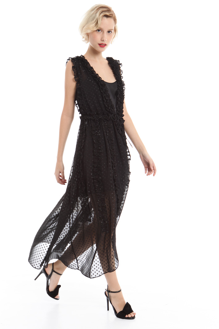 Abito in organza con tuta Fashion Market Abito in organza con tuta Fashion Market