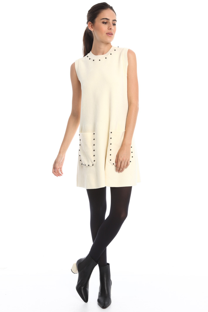 Abito in maglia con boules Fashion Market Abito in maglia con boules Fashion Market