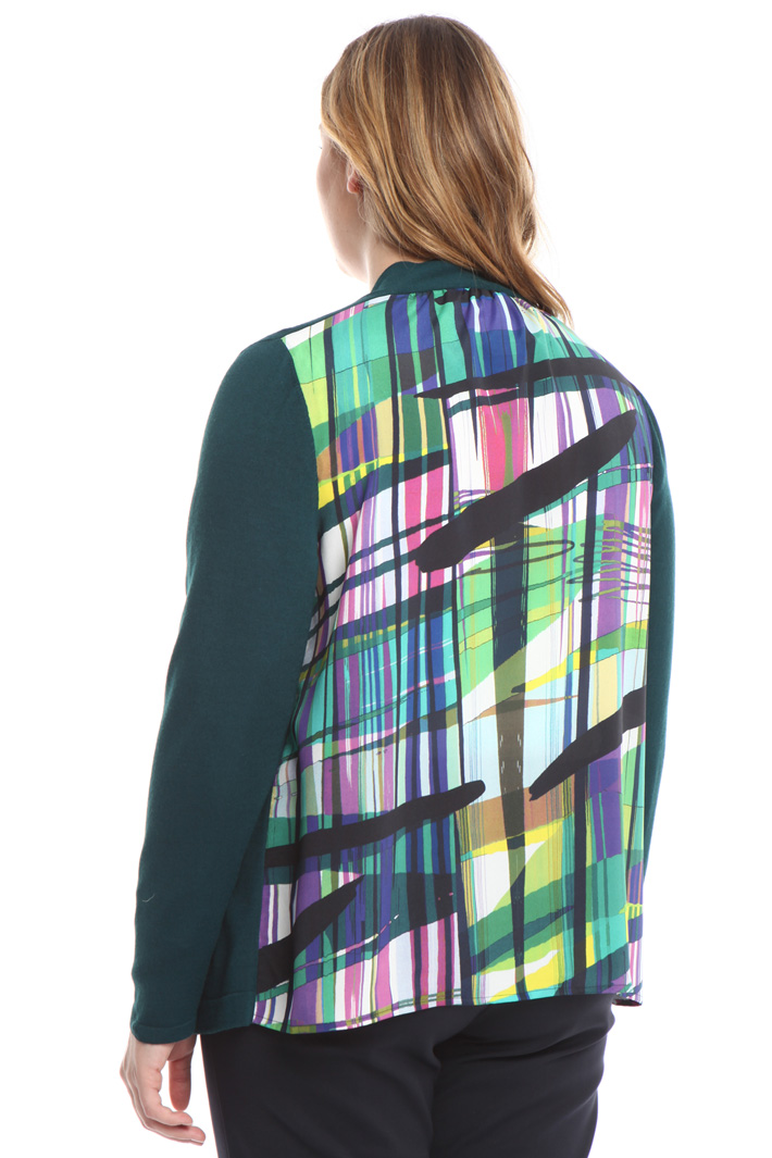 Cardigan in maglia e crepe Fashion Market Cardigan in maglia e crepe Fashion Market