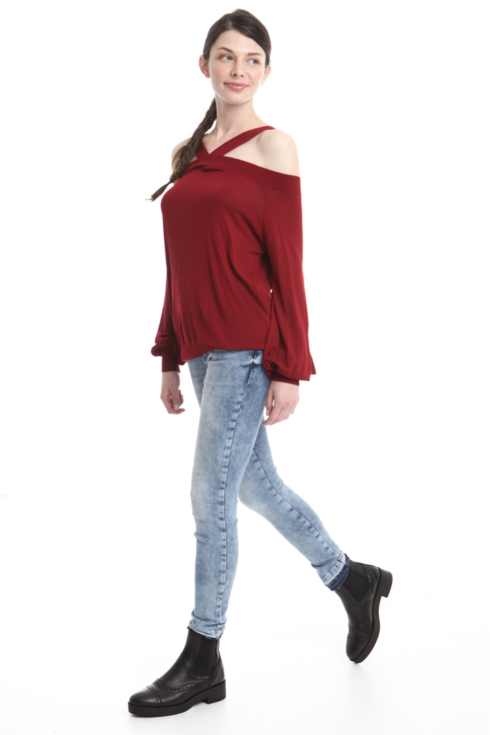Maglia a spalle scoperte Fashion Market Maglia a spalle scoperte Fashion Market