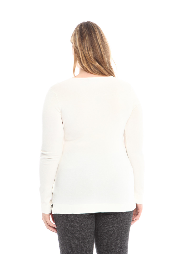 Maglia con ricamo in organza Fashion Market Maglia con ricamo in organza Fashion Market
