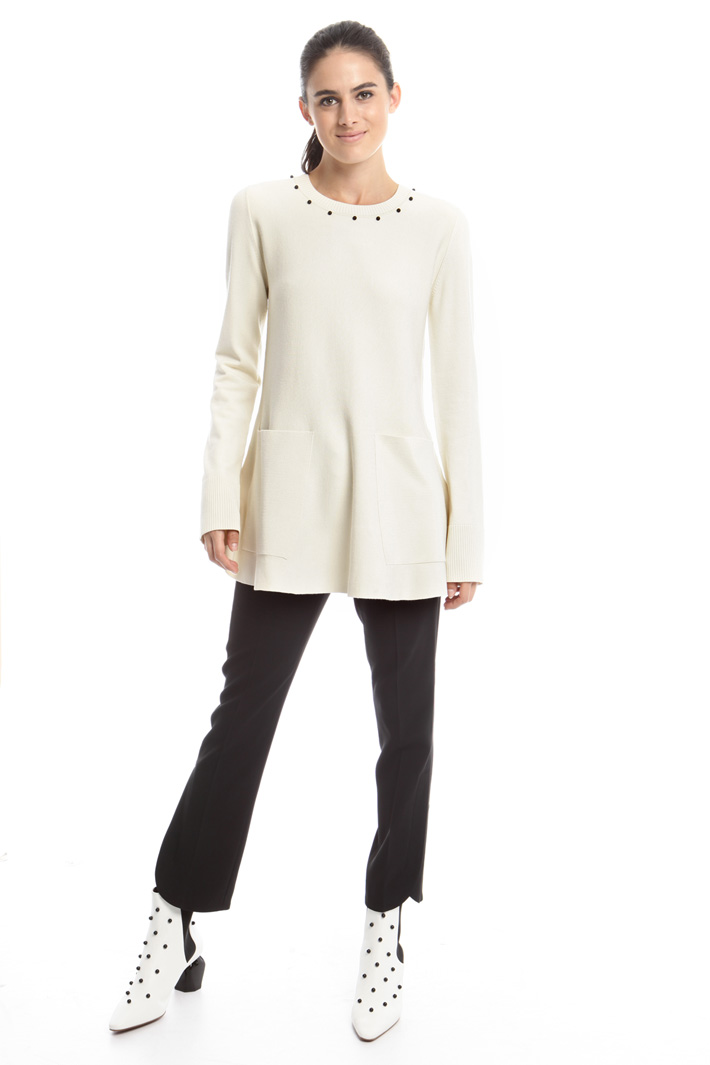 Maglia lunga con boules Fashion Market Maglia lunga con boules Fashion Market