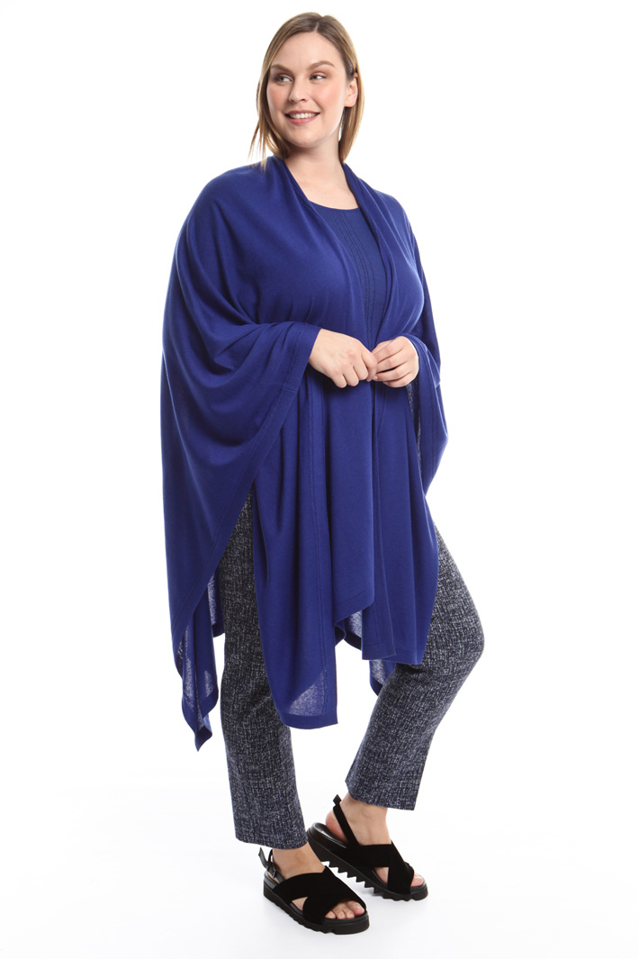 Poncho in seta misto cashmere Fashion Market Poncho in seta misto cashmere Fashion Market