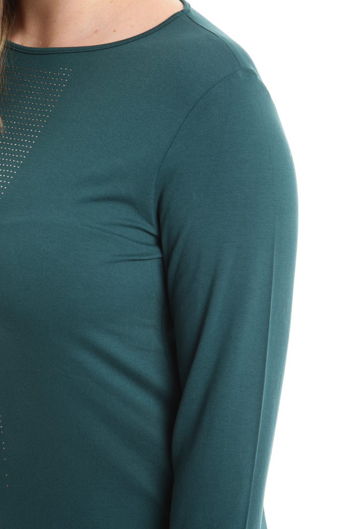 T-shirt in jersey con strass Fashion Market T-shirt in jersey con strass Fashion Market