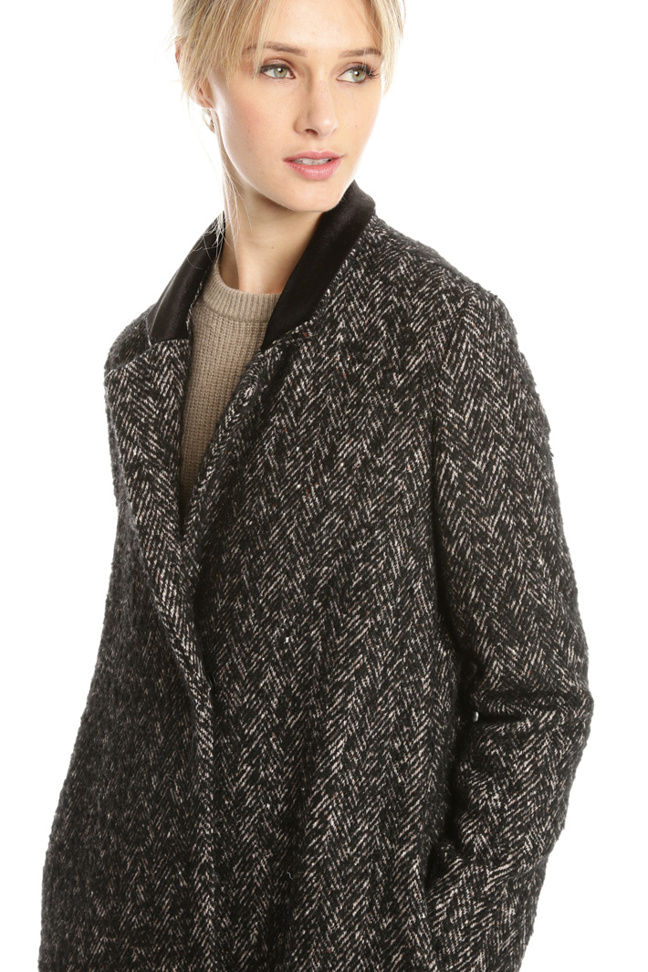 Cappotto in tweed di lana Fashion Market Cappotto in tweed di lana Fashion Market