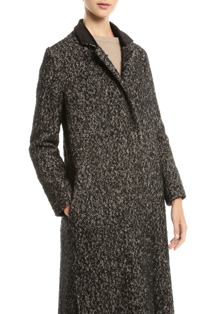 Cappotto in tweed di lana Fashion Market Cappotto in tweed di lana Fashion Market