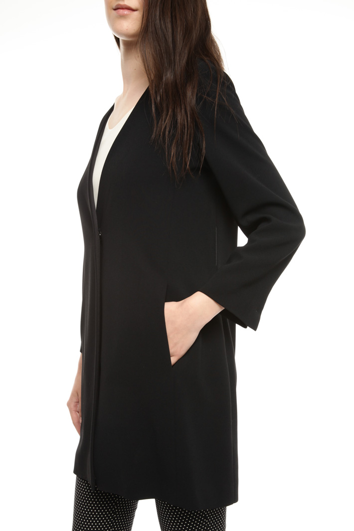 Giacca in crepe enver satin Fashion Market Giacca in crepe enver satin Fashion Market