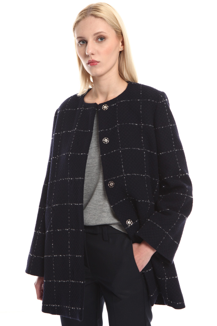 Cappotto check in lana Fashion Market Cappotto check in lana Fashion Market