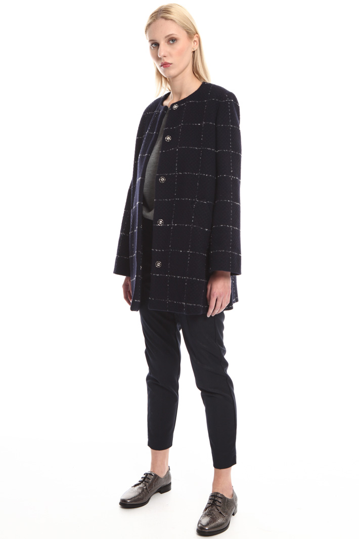 Cappotto check in lana Fashion Market Cappotto check in lana Fashion Market