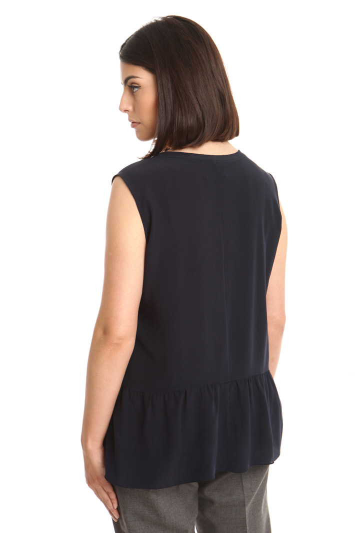 Top in seta con balza Fashion Market Top in seta con balza Fashion Market