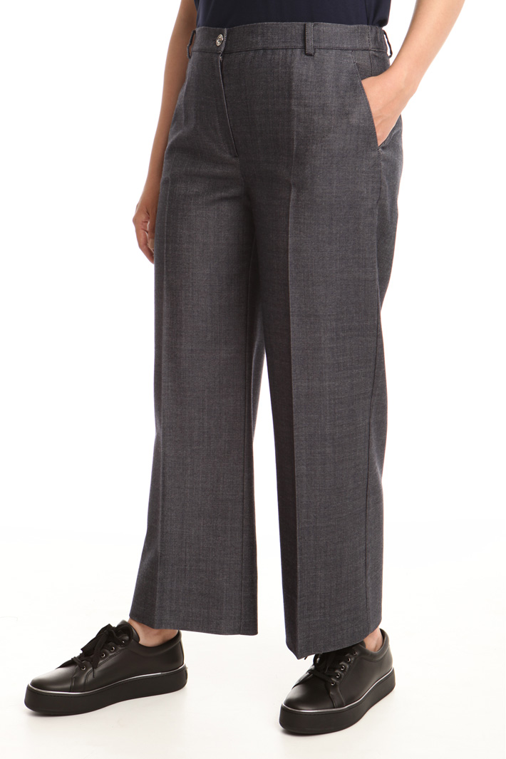 Pantalone linea dritta in lana Fashion Market Pantalone linea dritta in lana Fashion Market