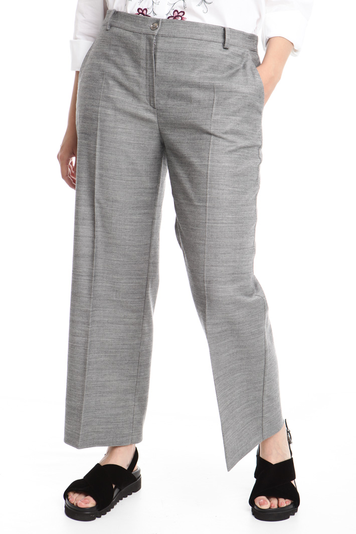 Pantalone linea dritta in lana Fashion Market Pantalone linea dritta in lana Fashion Market