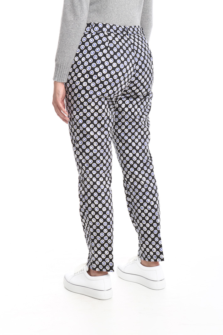 Pantalone slim in raso Fashion Market Pantalone slim in raso Fashion Market