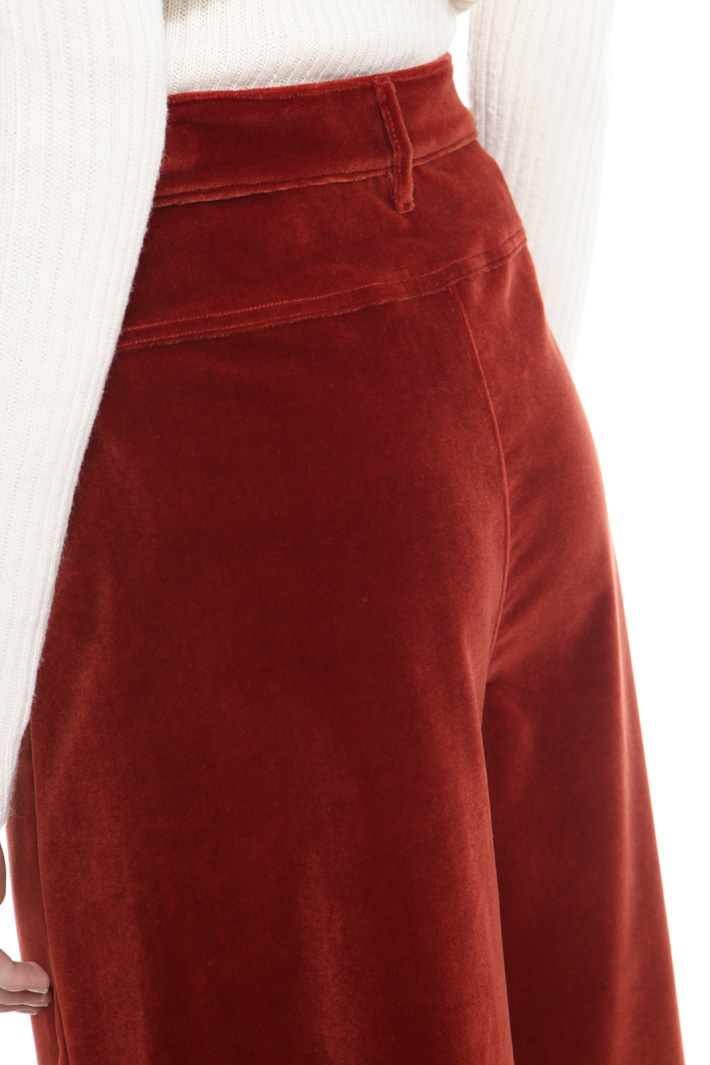Pantalone cropped in velluto Fashion Market Pantalone cropped in velluto Fashion Market