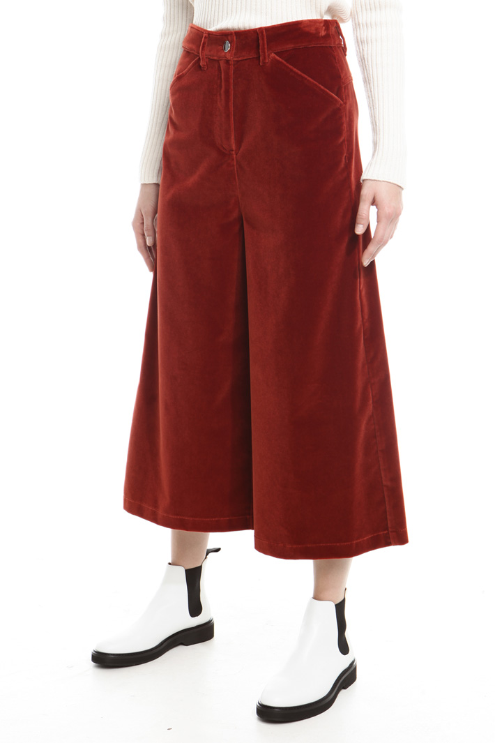 Pantalone cropped in velluto Fashion Market Pantalone cropped in velluto Fashion Market