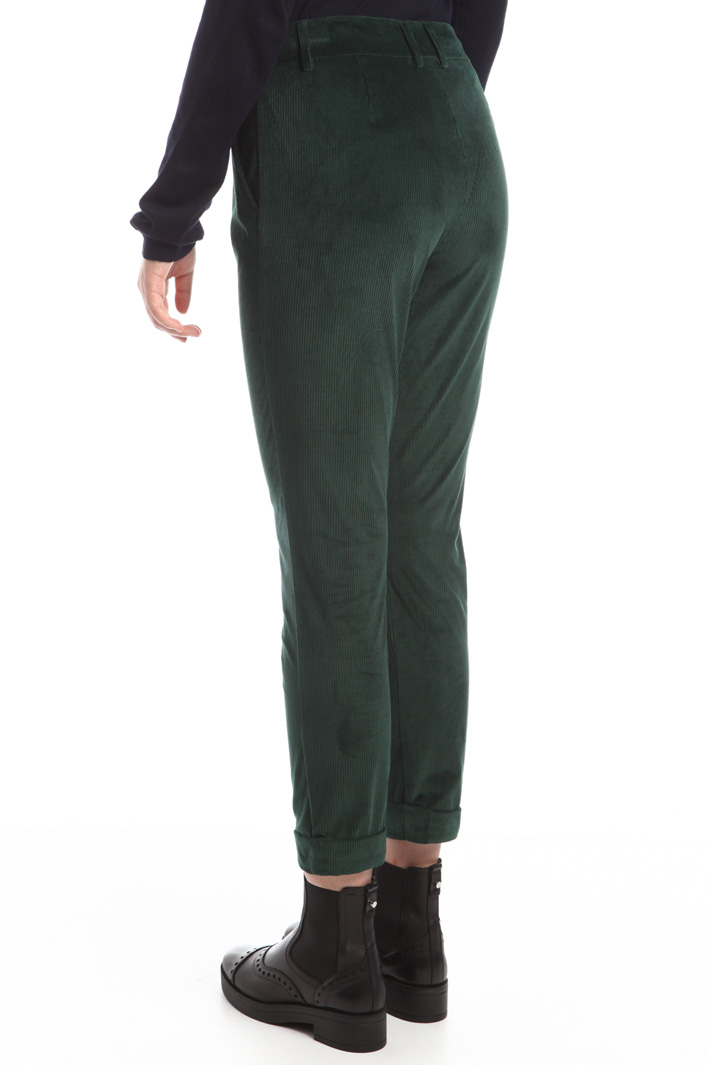 Pantaloni cropped in velluto Fashion Market Pantaloni cropped in velluto Fashion Market