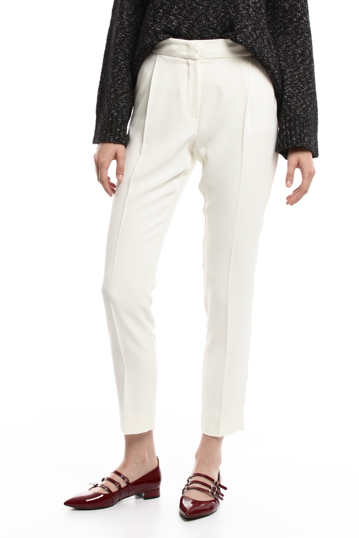 Pantalone in crepe enver satin Fashion Market Pantalone in crepe enver satin Fashion Market