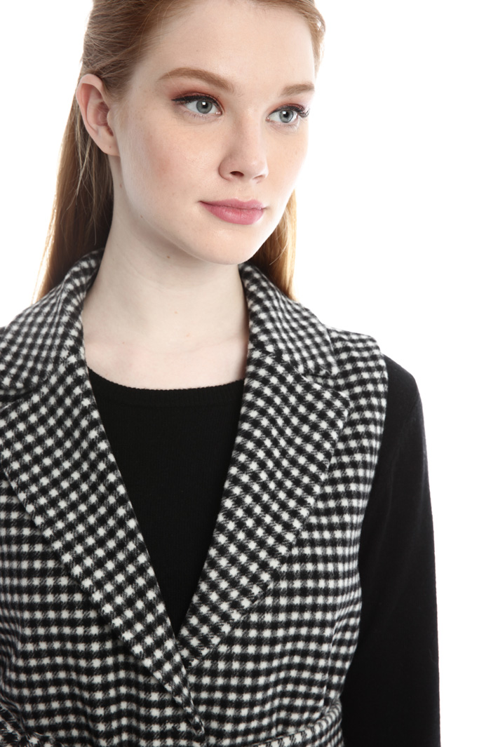 Gilet in panno a quadretti Fashion Market Gilet in panno a quadretti Fashion Market