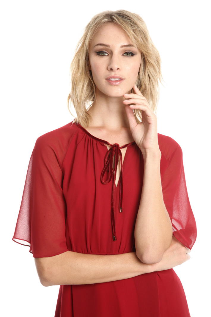 Abito fluido in georgette Fashion Market Abito fluido in georgette Fashion Market