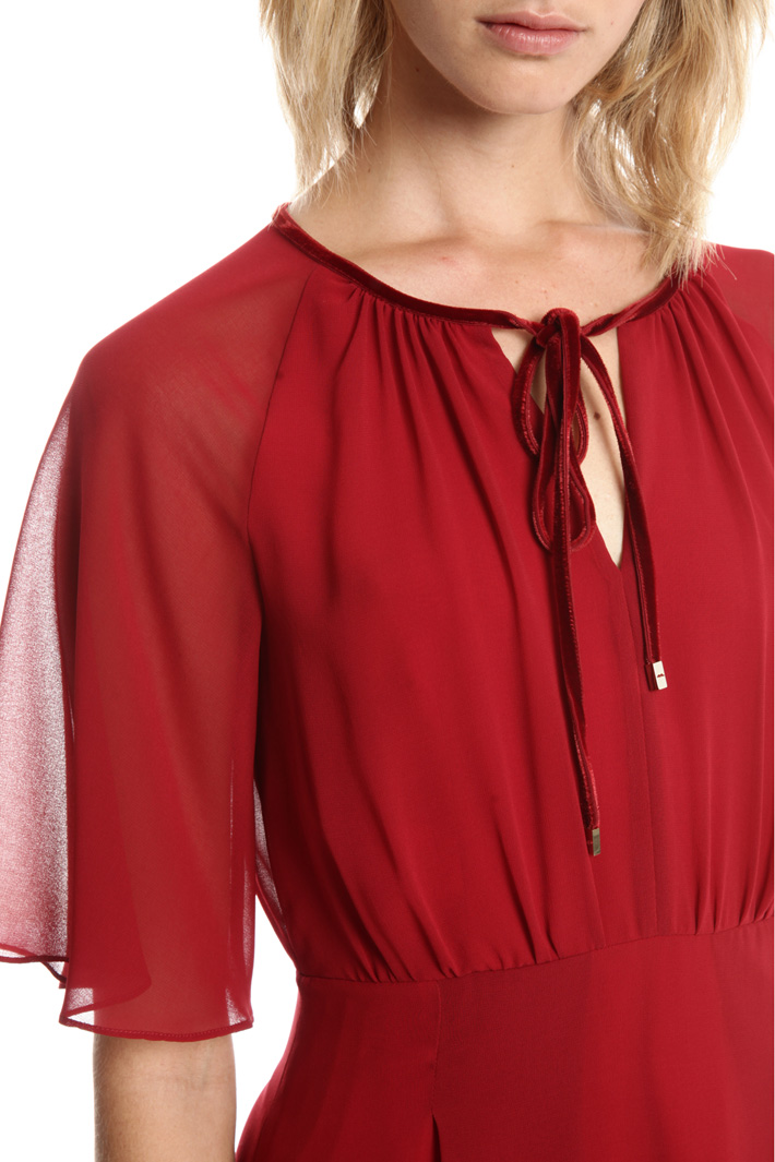 Abito fluido in georgette Fashion Market Abito fluido in georgette Fashion Market