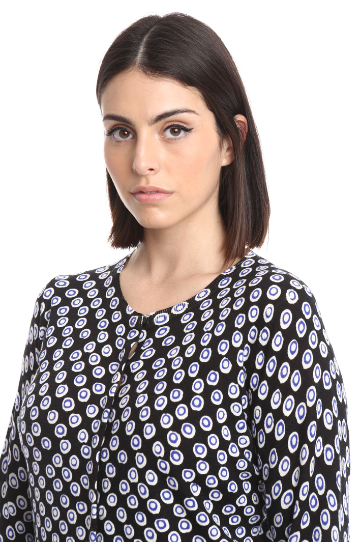 Cardigan in pura lana stampata Fashion Market Cardigan in pura lana stampata Fashion Market
