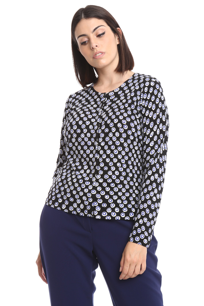 Cardigan in pura lana stampata Fashion Market Cardigan in pura lana stampata Fashion Market
