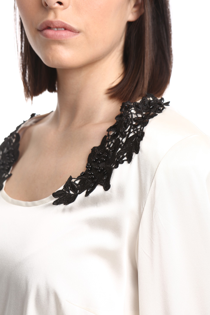 Blusa in raso di seta Fashion Market Blusa in raso di seta Fashion Market
