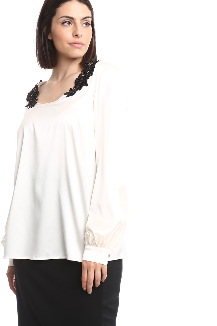 Blusa in raso di seta Fashion Market Blusa in raso di seta Fashion Market