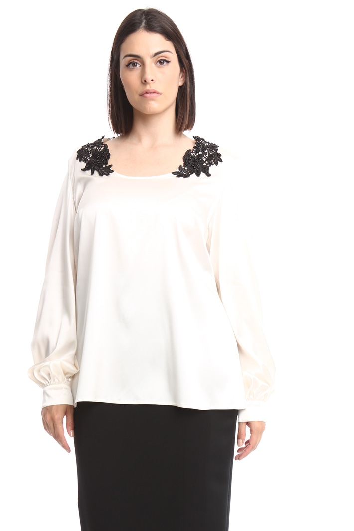 Blusa in raso di seta Fashion Market Blusa in raso di seta Fashion Market