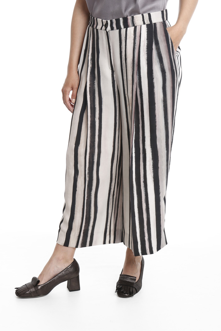 Pantaloni cropped in cady Fashion Market Pantaloni cropped in cady Fashion Market