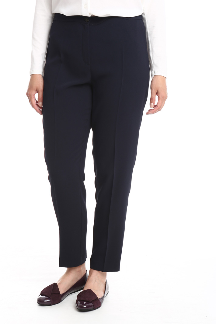 Pantalone slim in crepe Fashion Market Pantalone slim in crepe Fashion Market