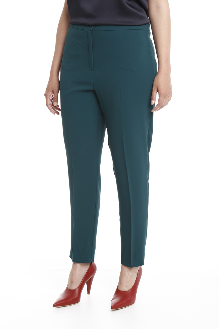 Pantalone slim in crepe Fashion Market Pantalone slim in crepe Fashion Market
