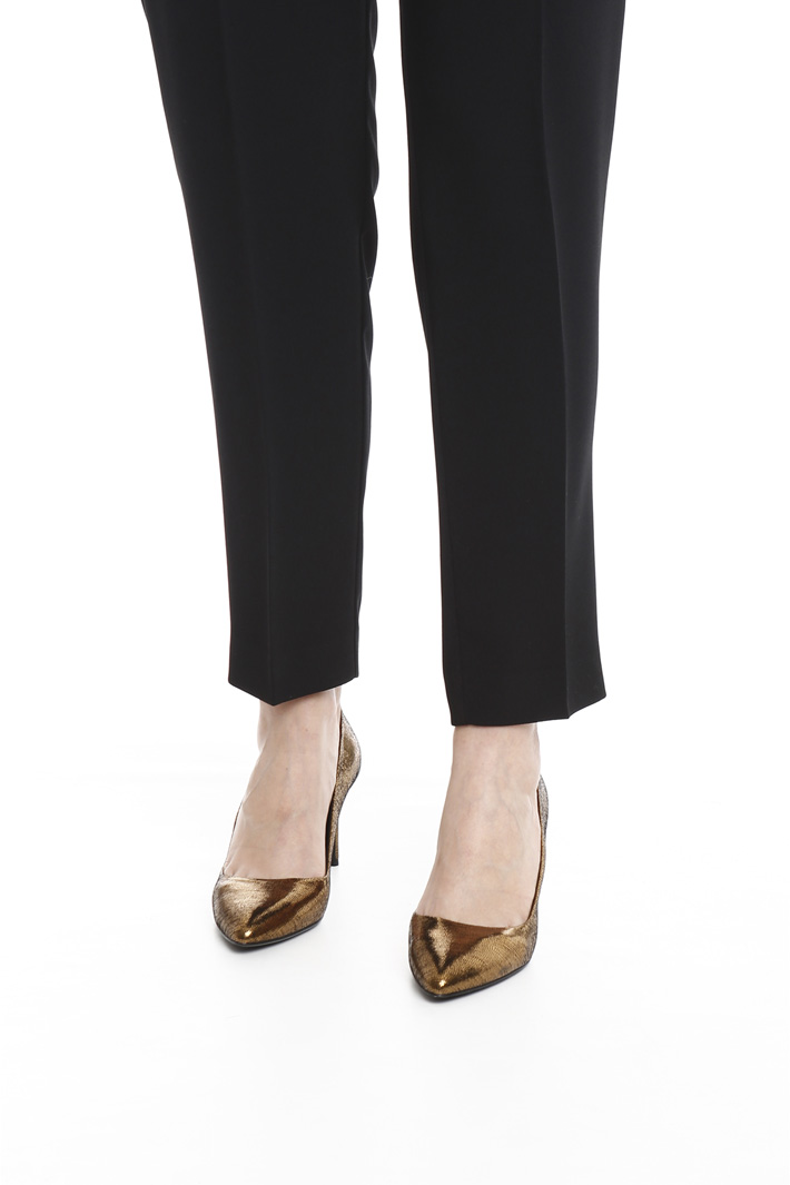 Pantalone slim in crepe Fashion Market Pantalone slim in crepe Fashion Market
