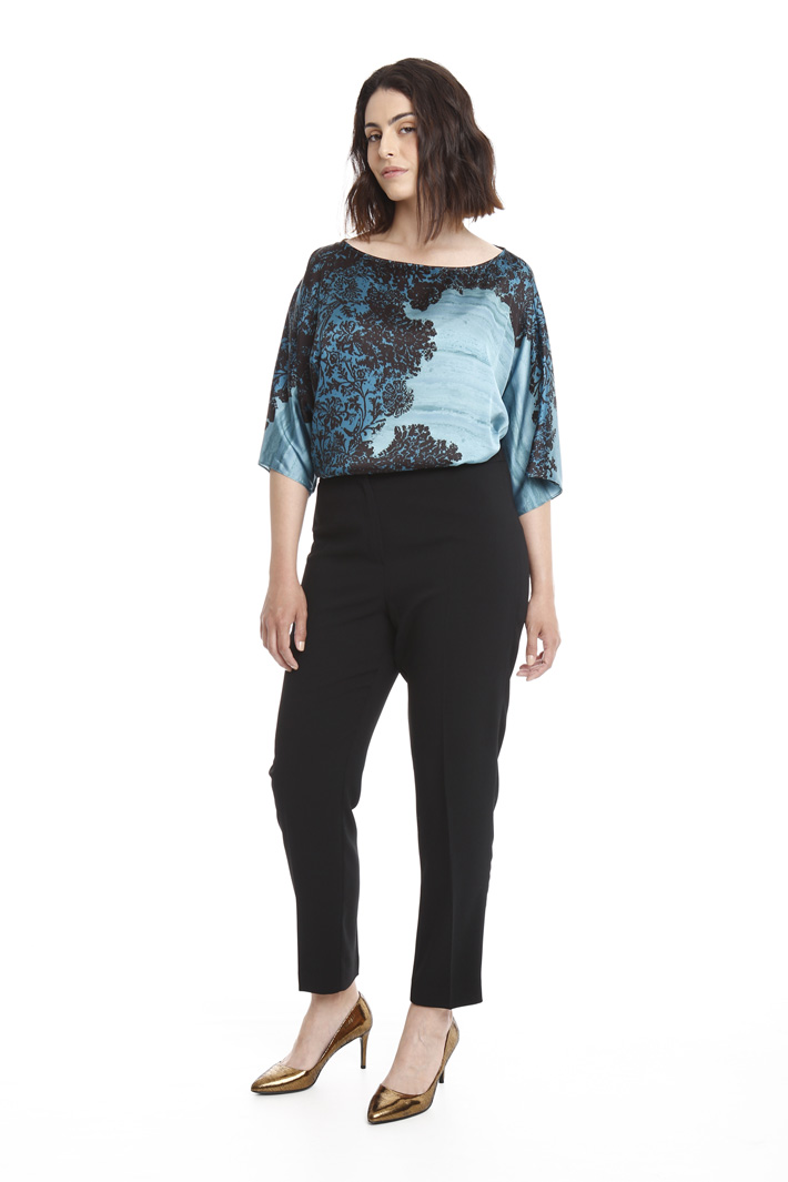 Pantalone slim in crepe Fashion Market Pantalone slim in crepe Fashion Market