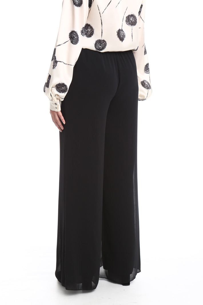 Pantaloni palazzo in georgette Fashion Market Pantaloni palazzo in georgette Fashion Market