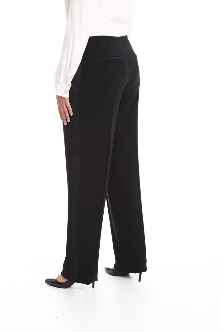Pantalone in cady linea dritta Fashion Market Pantalone in cady linea dritta Fashion Market