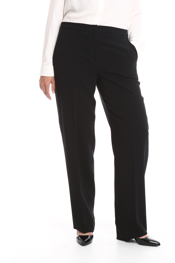 Pantalone in cady linea dritta Fashion Market Pantalone in cady linea dritta Fashion Market