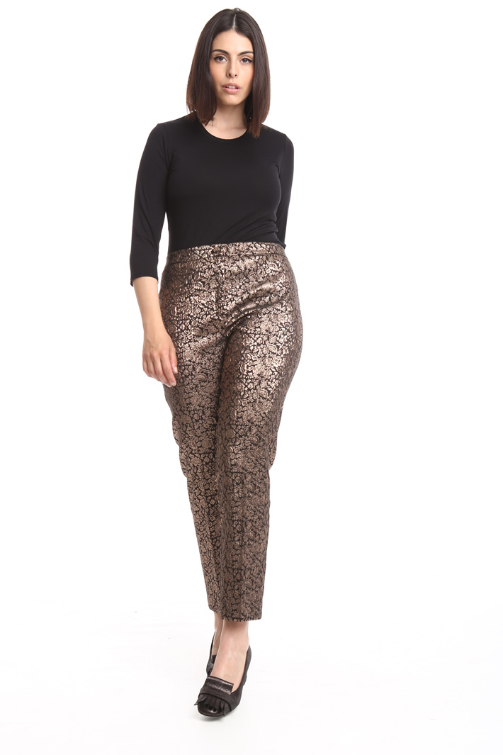 Pantalone jacquard lurex Fashion Market Pantalone jacquard lurex Fashion Market