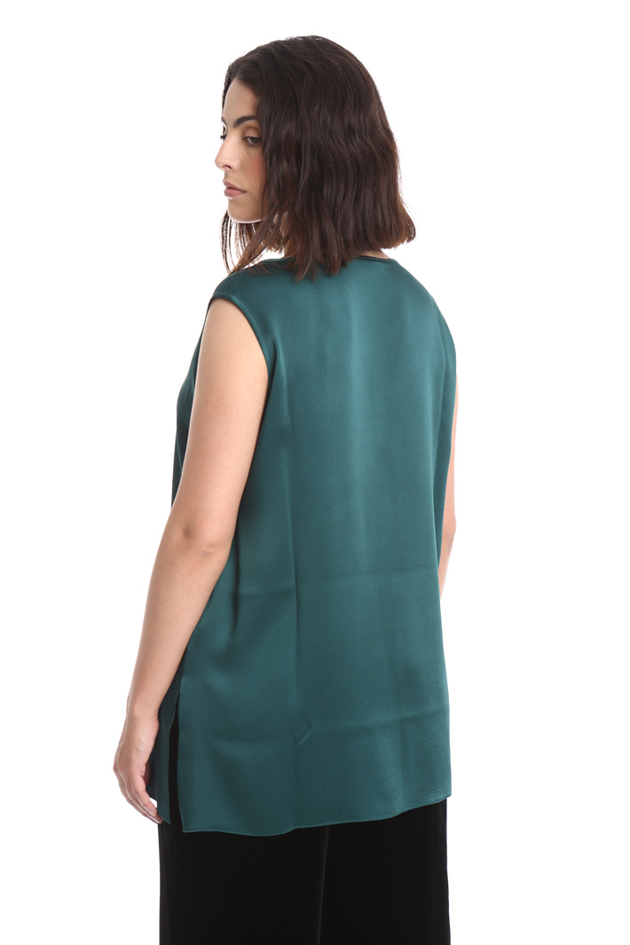 Top in crepe lucido Fashion Market Top in crepe lucido Fashion Market