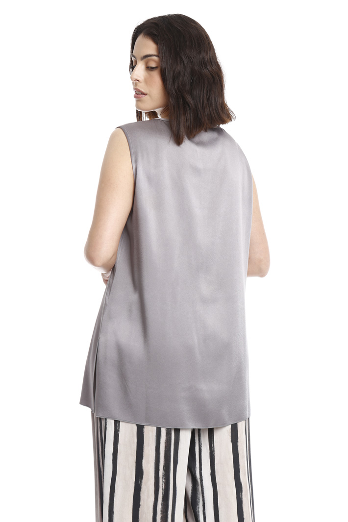 Top in crepe lucido Fashion Market Top in crepe lucido Fashion Market