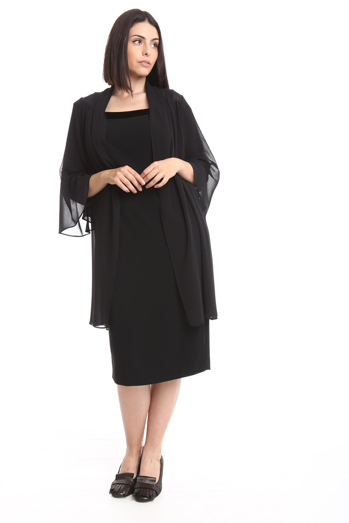 Casacca lunga in georgette Fashion Market Casacca lunga in georgette Fashion Market