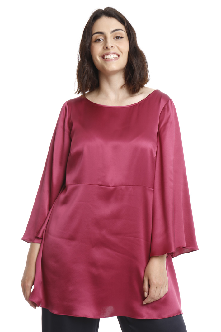 Casacca svasata in seta Fashion Market Casacca svasata in seta Fashion Market