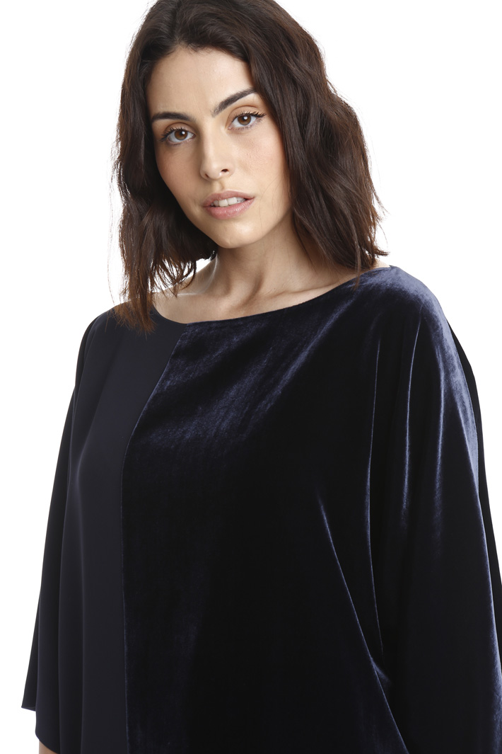 Casacca in velluto e cady Fashion Market Casacca in velluto e cady Fashion Market